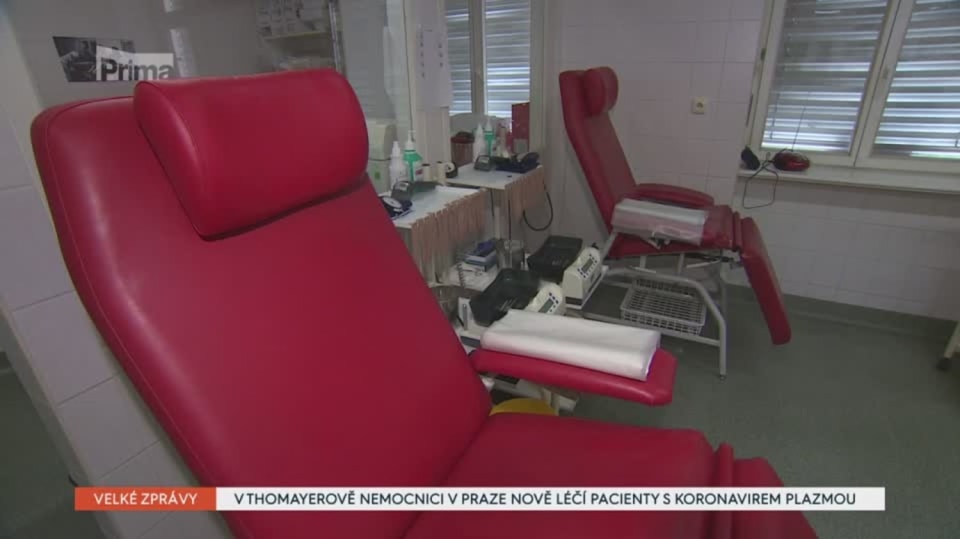 22. 4. 2020 VELKÉ ZPRÁVY: V THOMAYEROVĚ NEMOCNICI V PRAZE NOVĚ LÉČÍ PACIENTY S KORONAVIREM PLAZMOU